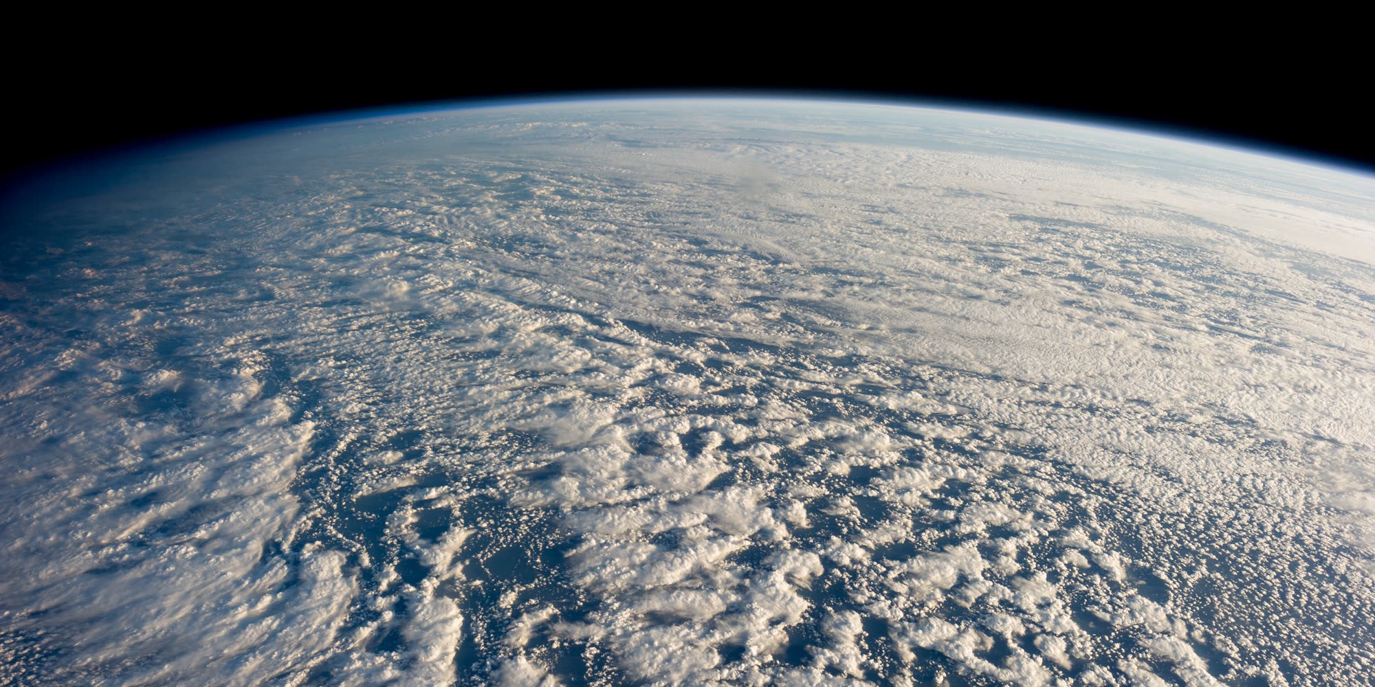 Pacific Ocean and stratocumulus clouds from the International Space Station